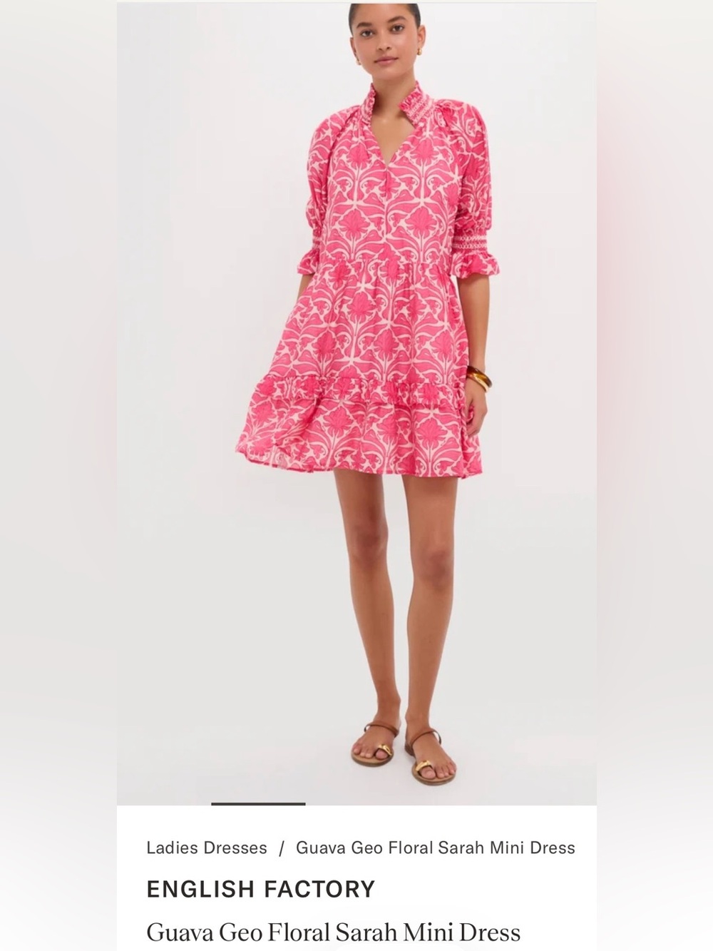 NWT! English Factory Geo Floral Sarah mini dress